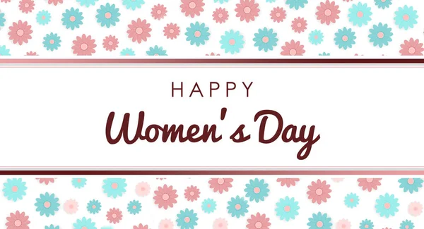 Happy Womens Day Abstrakcyjne Tło Pięknymi Kwiatami Międzynarodowy Dzień Kobiet — Zdjęcie stockowe