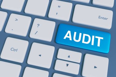 Klavye Düğmeleri ile Soyut 3D Hazırlanmış İş Denetleme Kavramı Arkaplanı. Denetim Düğmesi Arkaplanı, iş ve finans arkaplanı.