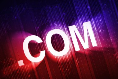 Çevrimiçi İş ve İnternet Dönemi Dot İletişim Alanı konsepti Parlak Geleceğin Işıkları