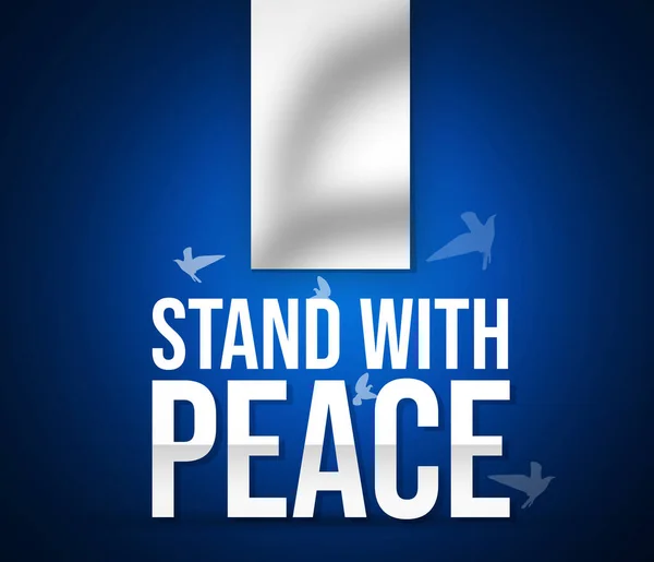 Stand Peace Bandera Blanca Como Símbolo Del Concepto Paz Antecedentes — Foto de Stock