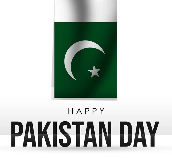 Pakistan Nationaldagsfirande Abstrakt Bakgrund National Holiday Wallpaper Med Viftande Patriotisk — Stockfoto