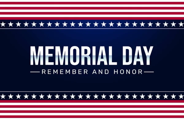 Pamiętaj Honor Dzień Pamięci Uhonorowanie Świętowanie Żołnierzy Stanów Zjednoczonych Patriotyczny — Zdjęcie stockowe