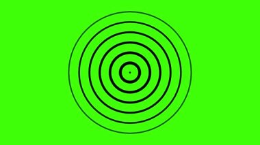 Radyo Dalga Sinyalleri Anahtarlama için 4K Canlandırma Yeşil Ekranı