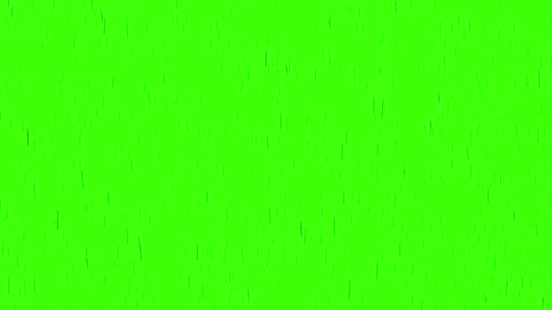 摘要采用绿色屏风元件的雨宁4K动画进行键控 复盖的雨量背景 — 图库视频影像