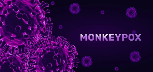 Monkeyvaiolo Pandemia Colpire Mondo Illustrazione Grafica Sfondo Del Virus Del — Foto Stock