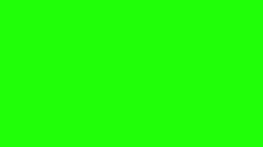 Green Screen for Keying ile Futbol Vuruşu Animasyon 4K. Futbol sahneleri kusursuz döngü animasyonu