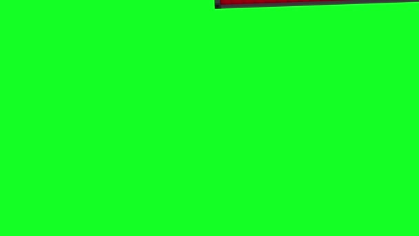 美国集装箱挂在空气中的绿色屏幕4K动画 — 图库视频影像