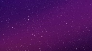 Galaxy Stars Timelapse stili 4K animasyonu. Renkli arkaplan. Gece gökyüzü animasyon duvar kağıdı