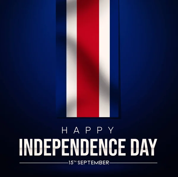 Costa Rica Jour Indépendance Fond Écran Fête Nationale Patriotique Toile — Photo