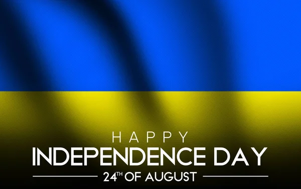 Boldog Függetlenség Napját Ukrajna Integető Zászló Háttér Ukrajna Nemzeti Ünnep — Stock Fotó