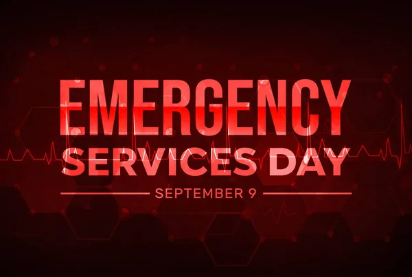 Emergency Services Day Background with health concept and red color. emergency day of services wallpaper