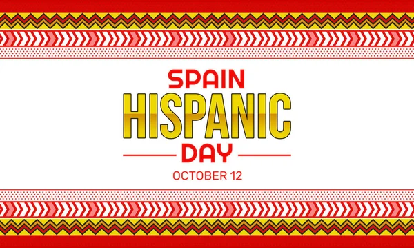 Spanien Spansktalande Dag Bakgrund Traditionell Stil Och Flaggfärger Nationell Dag — Stockfoto