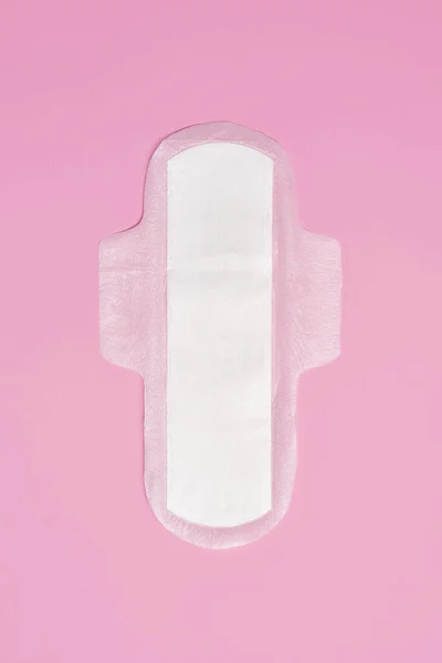 粉红背景棉制卫生巾垫 图库照片