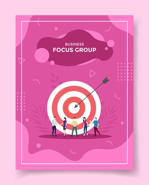 Fgd Focus Group Discussion Business Concept Template Banners Flyer Books —  Vetores de Stock