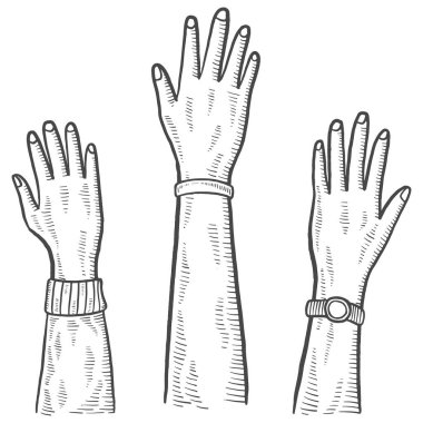 raise hand volunteer charity humanitarian international day isolated doodle hand drawn sketch with outline style vector illustration