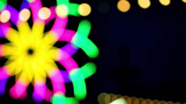 Siyah arka planda renkli girdap, Noel konsepti