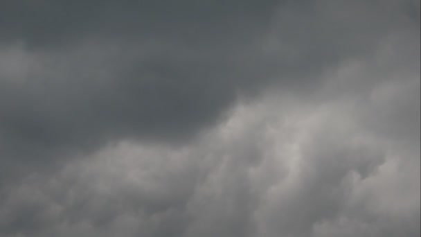 Zicht Stormwolken Boven Hemel — Stockvideo