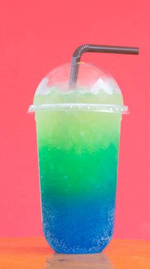 Renkli Mavi Hawaii Buzlu İçeceği Fotokopi alanı için ferahlık için iştah açıcı