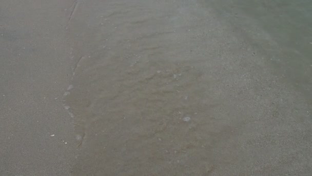 Ondas Mar Praia Areia Fundo Natureza — Vídeo de Stock