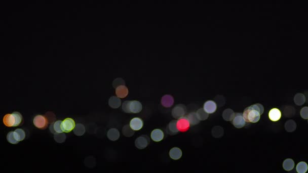 Абстрактний Фон Боке Світла Мерехтить Від Розмитих Лінз Святковий День — стокове відео