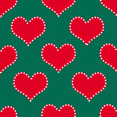 Renkli kalp deseni, Sevgililer Günü çizimi 