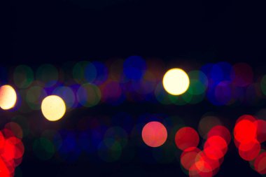 Güzel renkli Bokeh 'in soyut arka planı. Şen şakrak