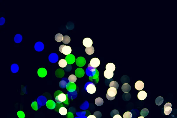 Abstrakcyjne Tło Pięknego Kolorowego Bokeh Świąteczny Bokeh — Zdjęcie stockowe