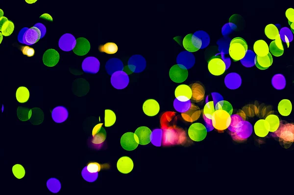 Fundo Abstrato Belo Bokeh Colorido Bokeh Festivo — Fotografia de Stock