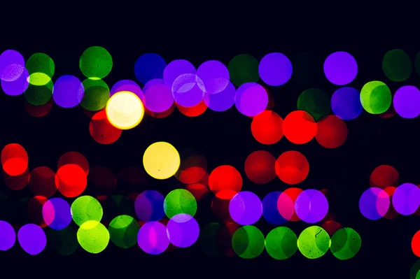 Abstrakter Hintergrund Von Schönen Bunten Bokeh Festliches Bokeh — Stockfoto