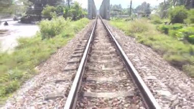 railway tracks, travel place on background