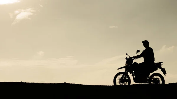 Туристы Мотоциклами Мотокросс Приключения Туристов Мотоциклах Идеи Мужских Праздников — стоковое фото