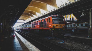 Bangkok Tren İstasyonu veya Hua Lamphong, 24 Şubat 2022, Bangkok, Tayland