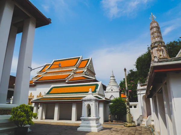 Hermoso Templo Durante Viaje Ciudad Vieja Bangkok Febrero 2022 Bangkok — Foto de Stock