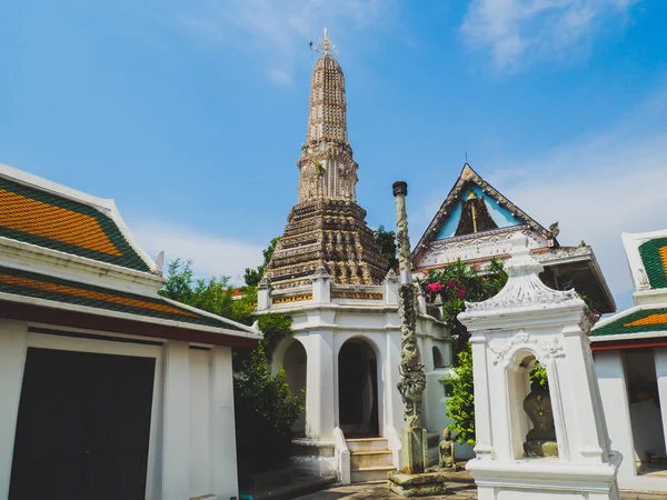Piękna Świątynia Podczas Podróży Starym Mieście Bangkoku Lutego 2022 Bangkok — Zdjęcie stockowe