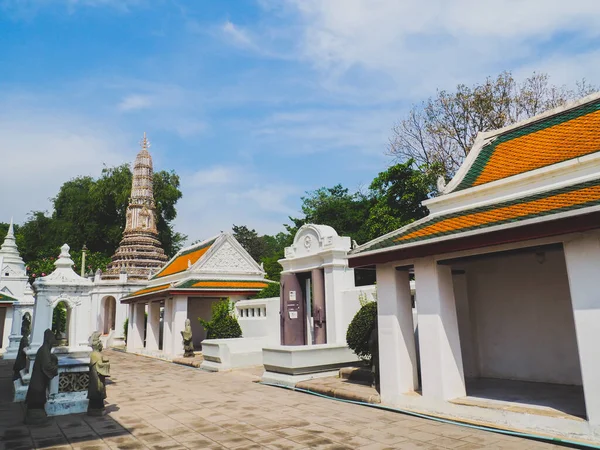 Piękna Świątynia Podczas Podróży Starym Mieście Bangkoku Lutego 2022 Bangkok — Zdjęcie stockowe