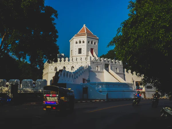 Forte Artilharia Velha Bonita Durante Passeio Pela Cidade Velha Bangkok — Fotografia de Stock