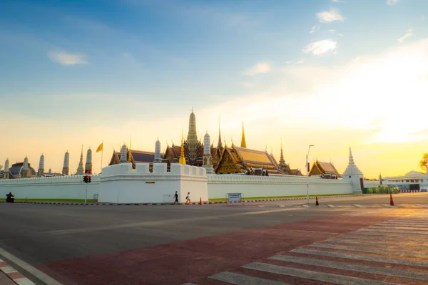 Piękne Świątynie Podczas Zwiedzania Starego Miasta Bangkoku Lutego 2022 Bangkok — Zdjęcie stockowe