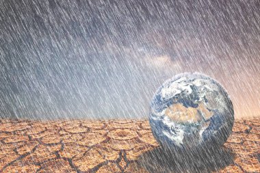 Kurak bölgelerdeki dünya. Çevresel değişim ve küresel ısınma kavramı