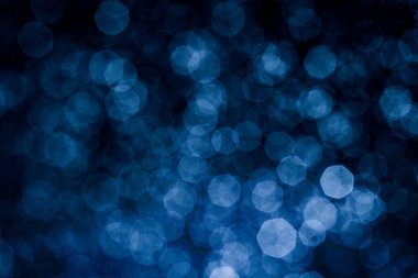 Festival için mavi bokeh 'in soyut arkaplanı