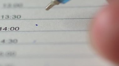 kalem yazma defteri yakın plan görünümü