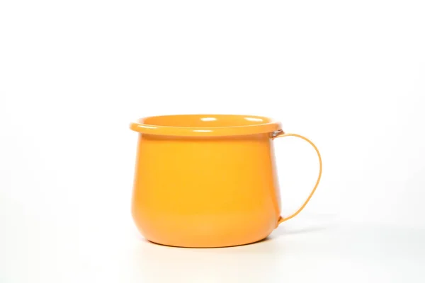 Cristal Zinc Naranja Brillante Sobre Fondo Blanco Ideas Para Maquetas — Foto de Stock