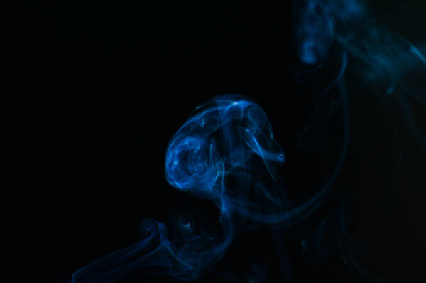 Abstract background of smoke or fog on black background