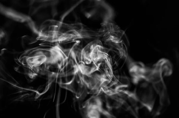 Fundo Abstrato Fumaça Nevoeiro Sobre Fundo Preto — Fotografia de Stock