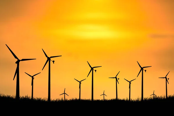 Windkraftanlage Zur Stromerzeugung Konzepte Für Erneuerbare Energien Und Hilfe Für — Stockfoto