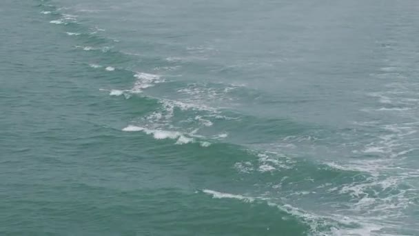 Hladině Moře Jak Loď Pohybuje Letní Nápady Cestování Moři — Stock video