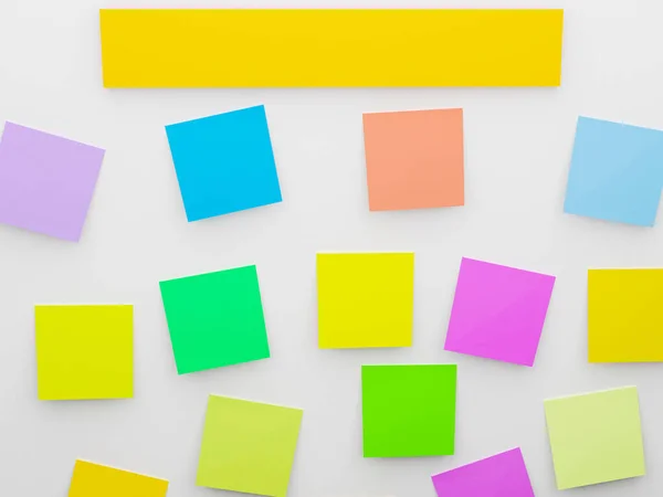 Multicolored Sticky Paper Notes Texture Background Stock Photo