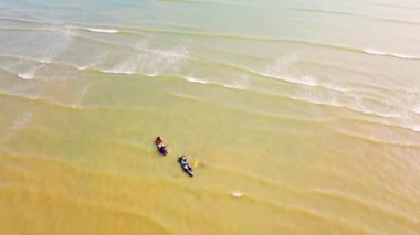 aerial view of the sea in summer In Trang Province, southern Thailand, ideal for a summer vacation