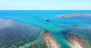 Beautiful aerial view of the sea. The sea view of Koh Samui in Thailand is beautiful and relaxing. Concept of marine tourism in Thailand