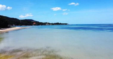 Beautiful aerial view of the sea. The sea view of Koh Samui in Thailand is beautiful and relaxing. Concept of marine tourism in Thailand