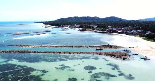 Beautiful Aerial View Sea Sea View Koh Samui Thailand Beautiful — Vídeo de Stock